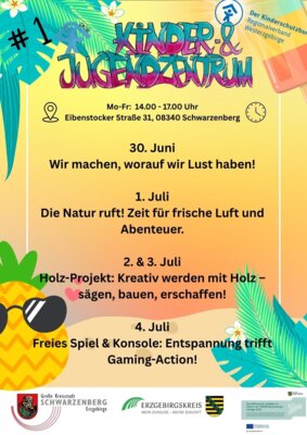 Sommerferienprogramm Kinder- und Jugendzentrum Heide
