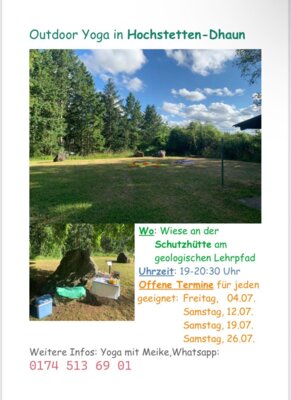 Outdoor Yoga mit Meike (Bild vergrößern)