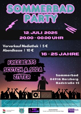 Jugendparty im Schwimmbad