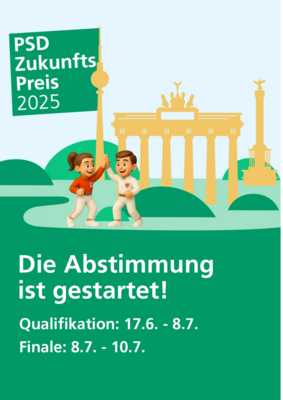 Wir brauchen eure Klicks – PSD Zukunftspreis 2025 (Bild vergrößern)