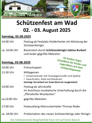 Schützenfest am Wad