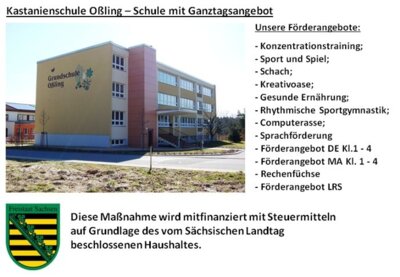 Kastanienschule Oßling-Schule mit Ganztagsangebot (Bild vergr&ouml;&szlig;ern)