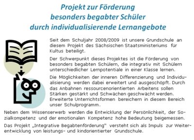Projekt zur Förderung besonders begabter Schüler durch individualisierende Lernangebot (Bild vergr&ouml;&szlig;ern)