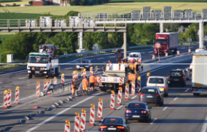 Vorsicht an Autobahnbaustellen! (Bild vergrößern)