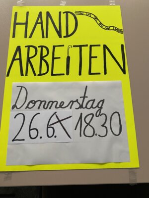 Program im Nachbarschaftstreff. (Bild vergrößern)