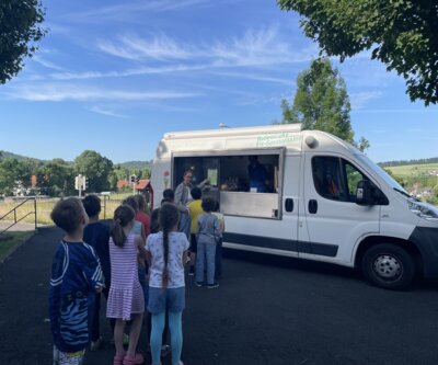 Der Eiswagen von Da Giuseppe mit einer tollen Überraschung für alle!