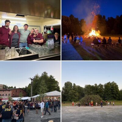 Johannisfeuer der Dorfjugend Fichtelberg
