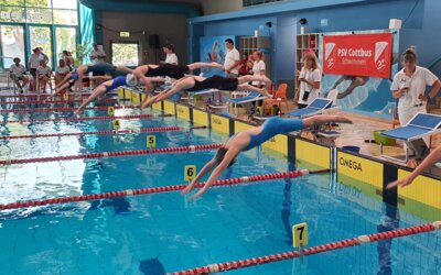 Schwimmwettkampf in Cottbus