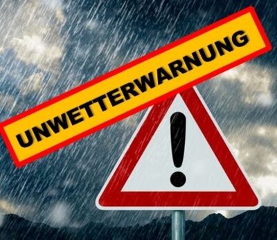 Symbolbild Unwetterwarnung (Bild vergrößern)