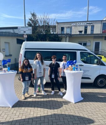 Infostand beim SV Sandhausen (Bild vergr&ouml;&szlig;ern)