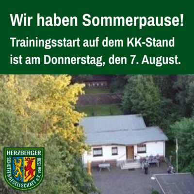 Meldung: Wir haben Sommerpause!