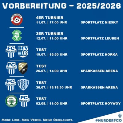 📅 1.Männer - Saisonvorbereitung 2025/2026 (Bild vergrößern)