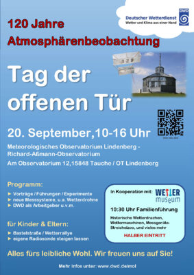 Meldung: Tag der offenen Tür am Meteorologischen Observatorium Lindenberg - Richard-Aßmann-Observatorium des DWD