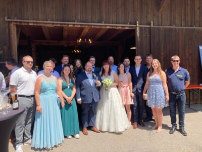Foto zur Meldung: Hochzeit unseres stellv. Kommandanten Arkardiusz Przeczek