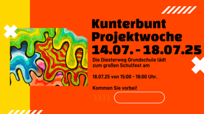 Meldung: Projektwoche "Kunterbunt" vom 14.07. - 18.07.2025