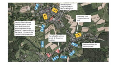 Vollsperrung in der Ortsdurchfahrt Langenbrombach ab 07. Juli 2025