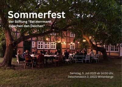 Sommerfest der Stiftung "Bei Herrmann zwischen den Deichen" am 5. Juli (Bild vergrößern)