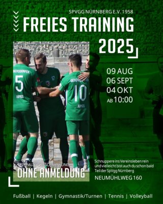 Meldung: Freies Training 2025