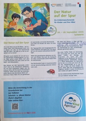 Vater-Kind-Wochenende vom 26. - 28.09.25