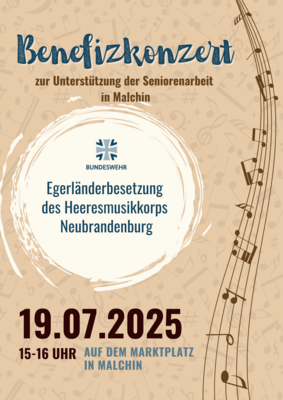 Benefizkonzert zur Unterstützung der Seniorenarbeit in Malchin