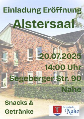 Raum Alstersaal wird eröffnet (Bild vergrößern)