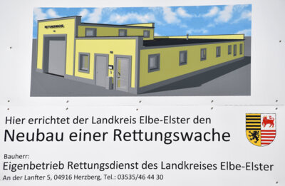 Landkreis Elbe-Elster: Grundstein für moderne Notfallversorgung gelegt (Bild vergrößern)