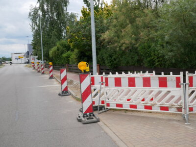 Foto: Rolandstadt Perleberg/Renè Hill | Der Baustellenbereich in der Dergenthiner Straße.