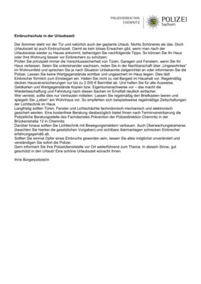 Neues vom Bürgerpolizist (Bild vergrößern)