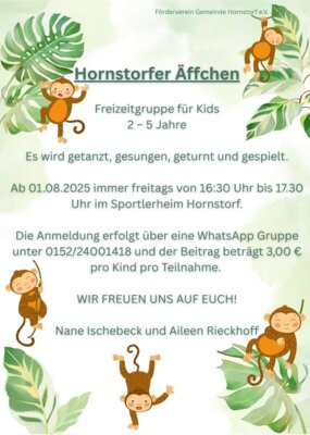 ab 1.8.2025 jeden Freitag Freizeitgruppe für Kinder von 2-5 Jahren