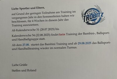 Meldung: Sommerpause Bambini-, Ballsport und Handballgruppe