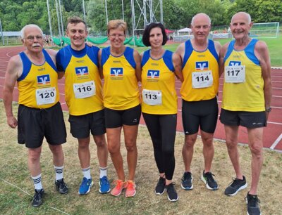 Ein Teil des LG-Teams (Jürgen U. Martin, Kerstin, Anette, Jürgen G., Gerhard, es fehlen Frank und Norbert)