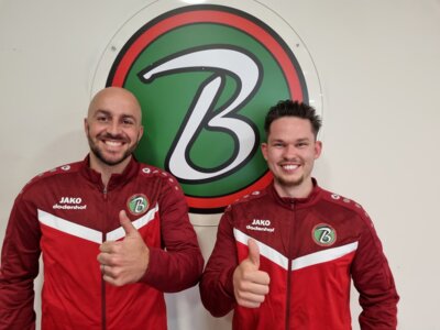 Das neue Trainergespann der 1.Herren. Manuel Neumann (rechts) und Christopher Renner (links) (Bild vergrößern)