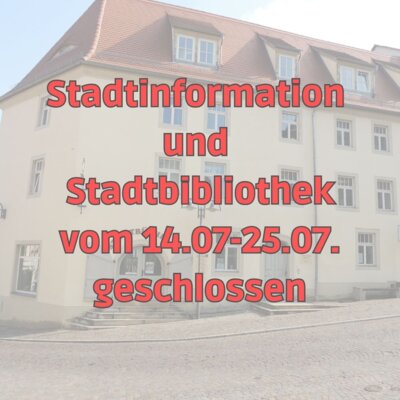 Stadtinfo und -bibliothek geschlossen