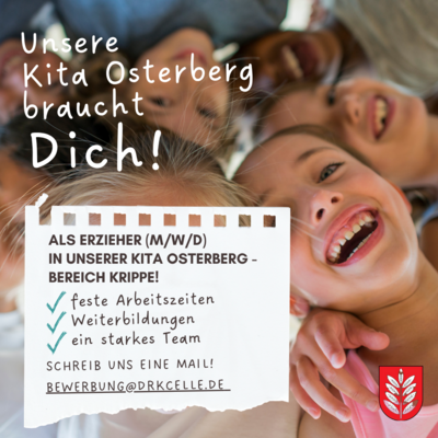 Willst Du unsere neue Erzieherin oder unser neuer Erzieher werden? (Bild vergr&ouml;&szlig;ern)