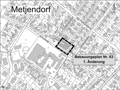 1. Änderung des Bebauungsplanes Nr. 63 „Nachnutzung Kita Metjendorf