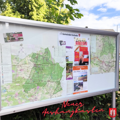 Neuer Aushangkasten in Eschede