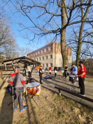 Schlagwerk-Wochenende im KiEZ Petzow (Bild vergrößern)
