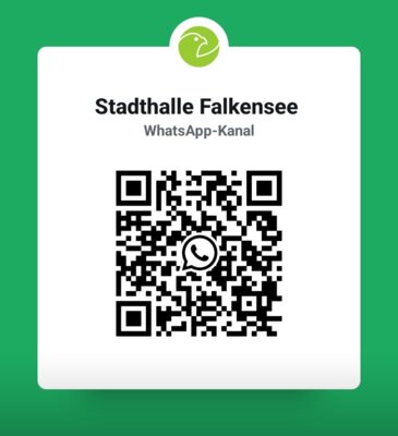 Schon gewusst? Die Stadthalle Falkensee informiert auch über WhatsApp