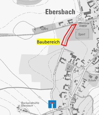 Sperrung wegen Verbreiterung "Fürstenweg" in Ebersbach (Bild vergrößern)