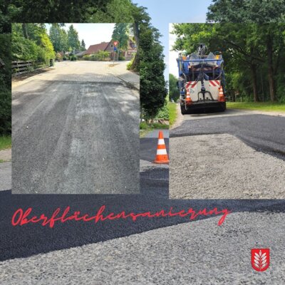 Gute Nachrichten für unsere Gemeinde zur Oberflächensanierung