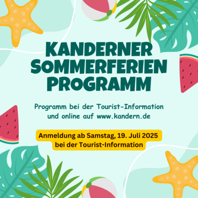 Kanderner Sommerferienprogramm (Bild vergrößern)