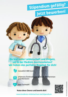 Stipendienprogramm "Rundum gesund - Ärztin/Arzt werden für Mittelsachsen" (Bild vergrößern)