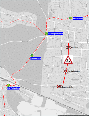 Anliegerstraßenausbau Neckarstraße beginnt