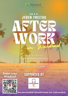 Afterwork - Immer Freitag 17:00 - 19:00 Uhr im Waldbad (Ab 08.08.2025)
