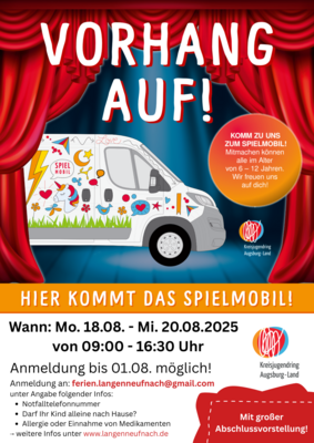Vorhang auf für das Spielmobil in Langenneufnach