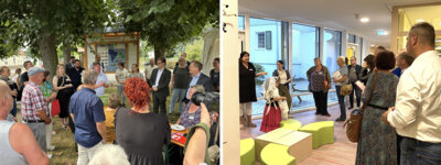 Die Bewertungskommission des Landeswettbewerbs „Unser Dorf hat Zukunft“ zu Gast in Peickwitz und Boblitz (Fotos Landkreis). (Bild vergrößern)