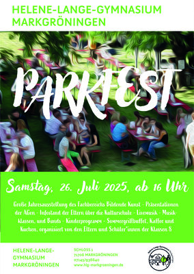 Herzliche Einladung zum Parkfest