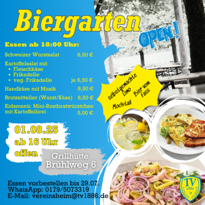Biergarten open! (Bild vergrößern)