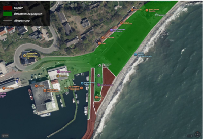Sperrung der Windpromenade und um den Molenfuß: Abbauphase vom 25.08. bis zum 29.08.2025– SailGP