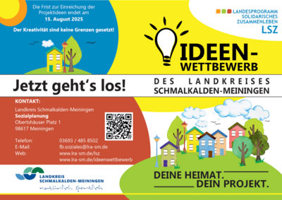 💡 Ideen-Wettbewerb des Landkreises Schmalkalden-Meiningen - bis 15. August einreichen